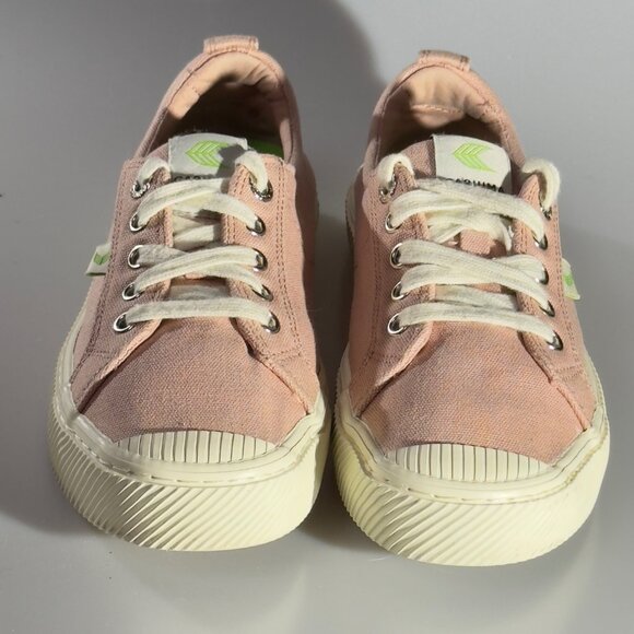 CARIUMA Women's OCA Low Pink Canvas Sneakers Sustainable & Comfortable Size 7.5 - Picture 2 of 13